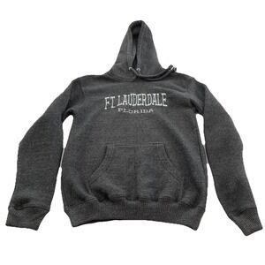 NWT! Ft. Launderdale Gray Hoodie Sweatshirt‎ M